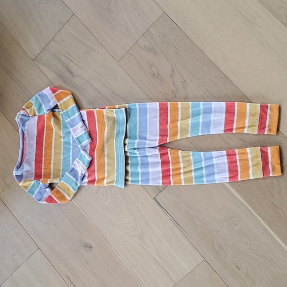 Rainbow fleece pjs - Picture 1 of 2